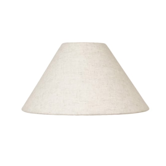 Lampskärm Linne Beige, 27x14cm