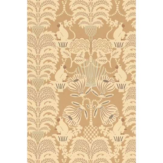 Tapet Hello Monkey Camel Brown