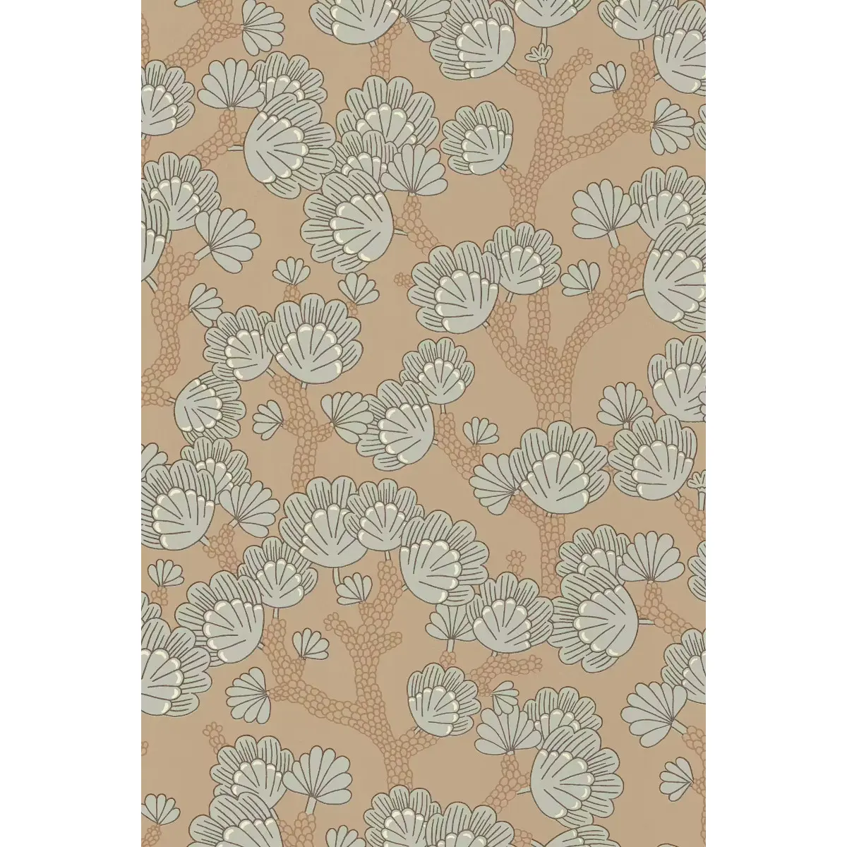 Tapet Beachy Breeze Milky Coconut BrownTapet Beachy Breeze Milky Coconut Brown