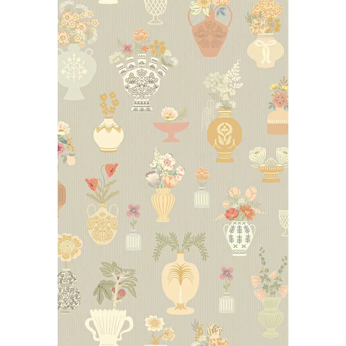 Tapet Floral Daiquiri Morning Haze Blue