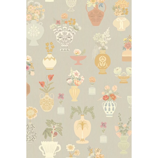 Tapet Floral Daiquiri Morning Haze Blue