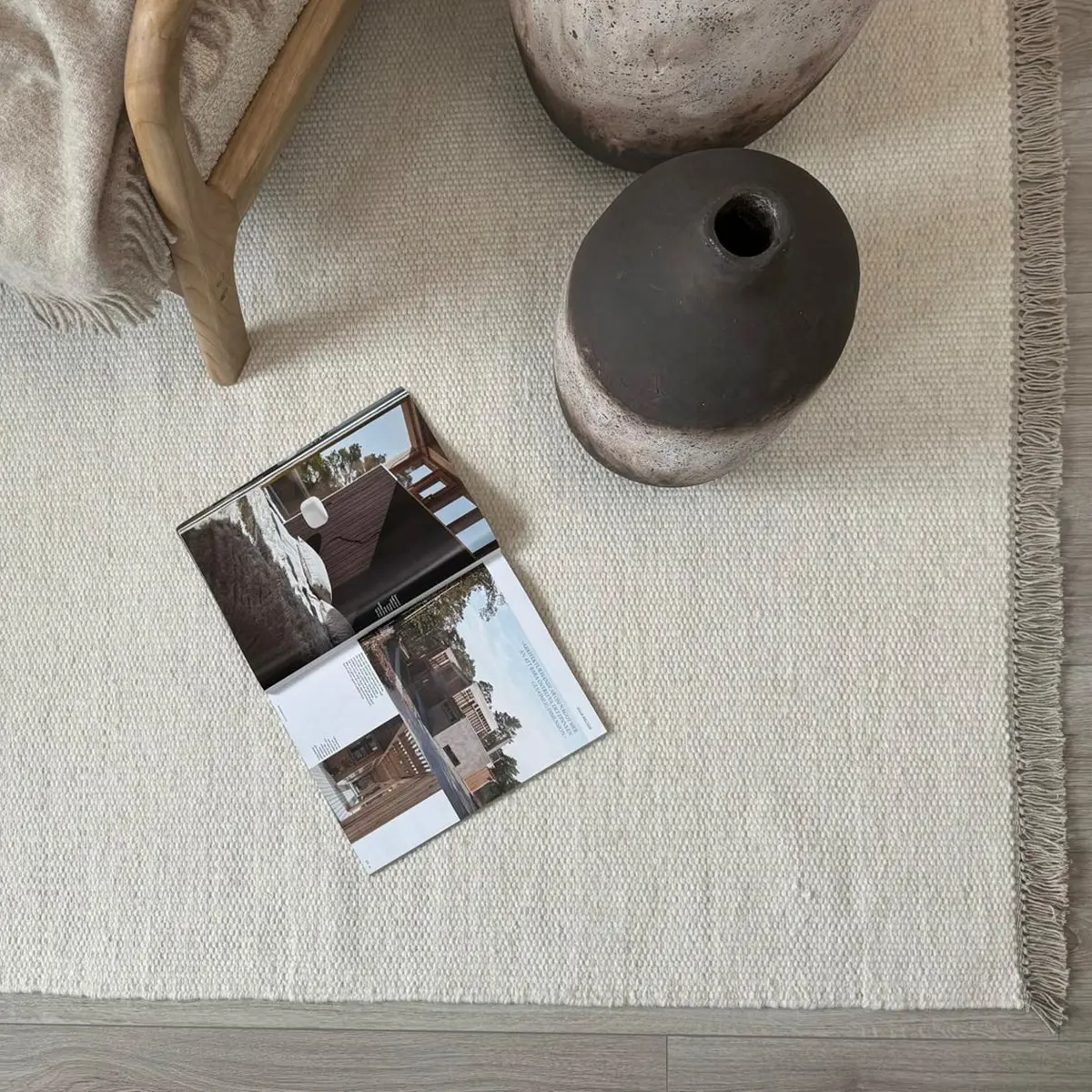 Ullmatta Eden Creme Ljusbeige, 160x230cm