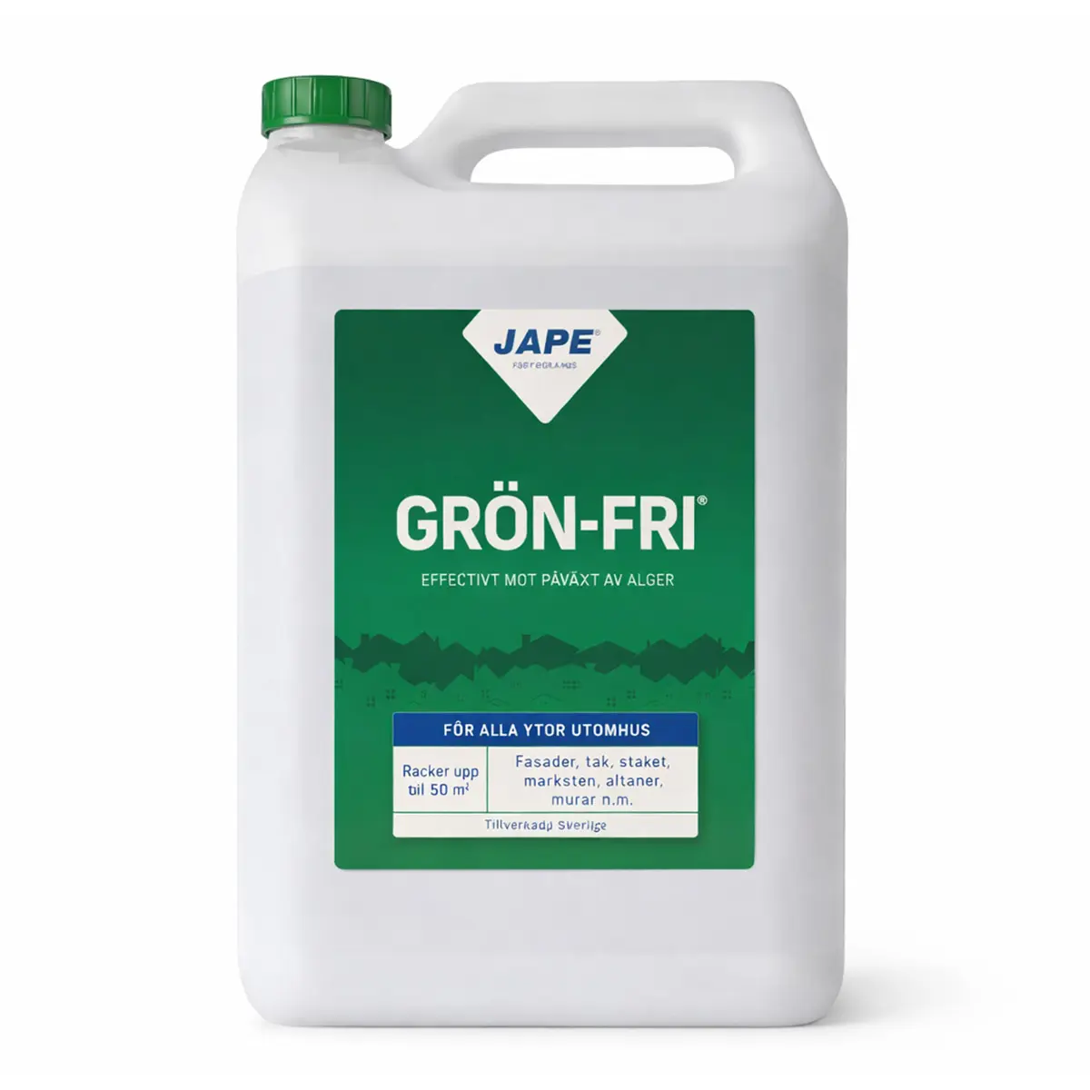 Alg- & Lavtvätt Grön-fri Biocid 5L