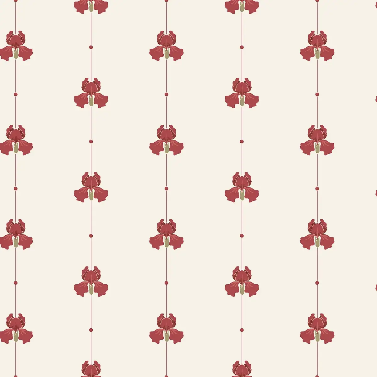 Tapet Gotain Sweet Pea Burgundy 5686