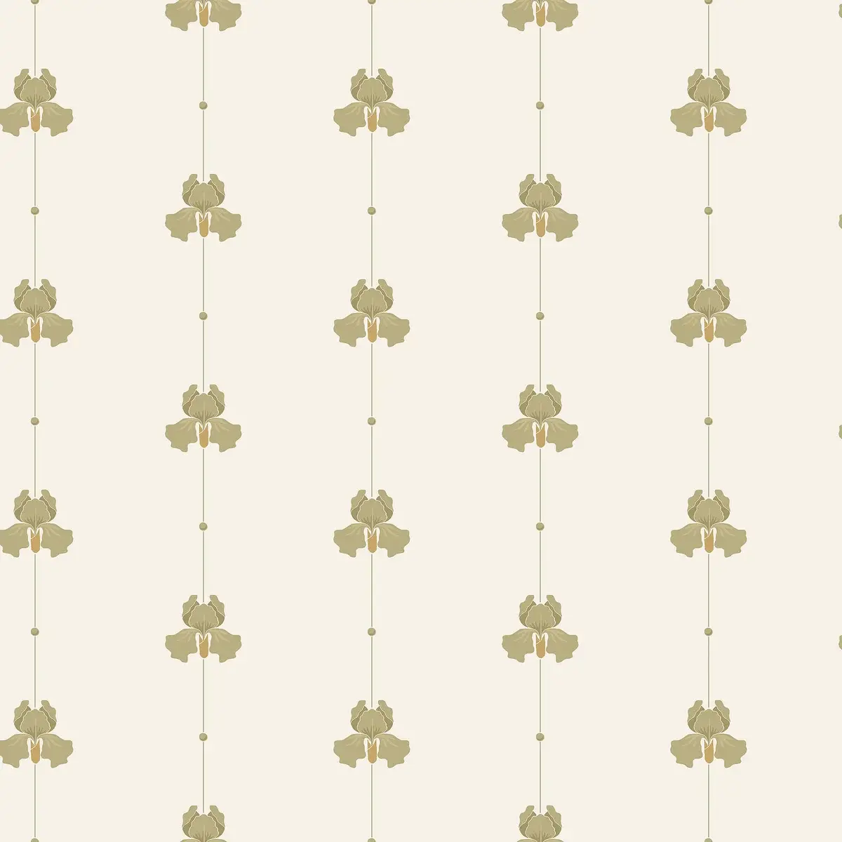 Tapet Gotain Sweet Pea Olive Green 5687