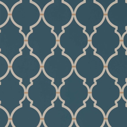 Tapet Curios Empire Trellis Indigo/linen Dart216338