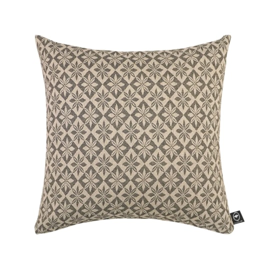 Kuddfodral Anna Svart, Linne, 45x45cm