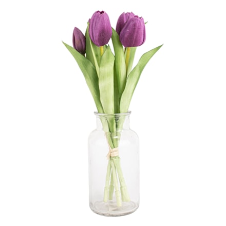 Konstväxt Snittblomma Tulpan Purple, 30cm, 5st
