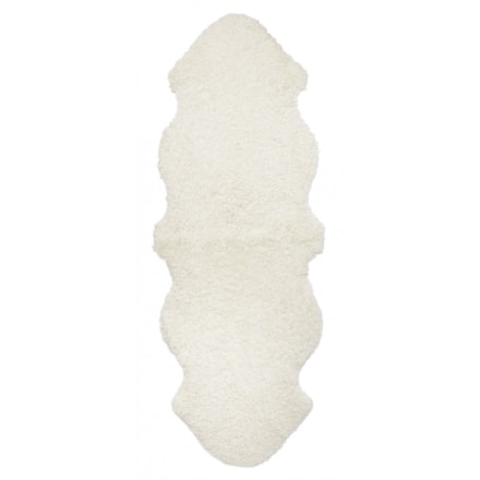 Fårskinn Curly White, 180x60cm