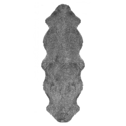 Fårskinn Curly Gotland Grey, 180x60cm