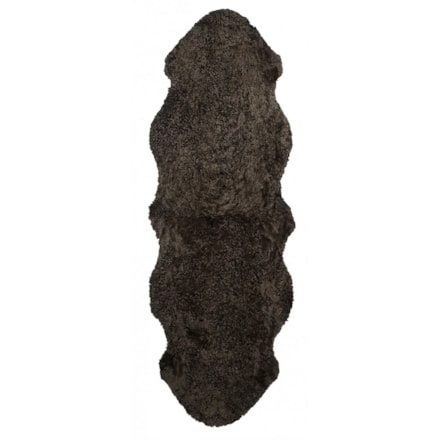 Fårskinn Curly Brown, 180x60cm