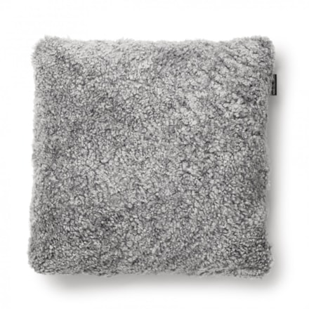 Kuddfodral Curly Charcoal Grey Silver, 45x45cm