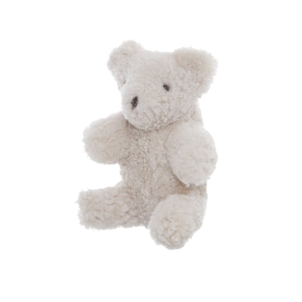 Dekoration Teddy Fårskinn, White, 30x26x11cm