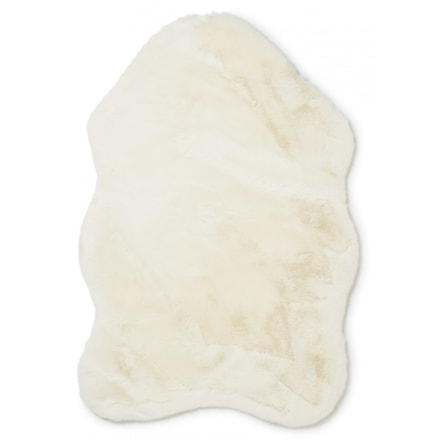 Rumsmatta Fluffy Vit, 60x90cm
