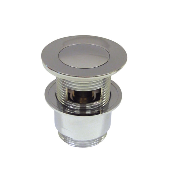 Bottenventil Litet Lock Med Bräddavlopp Krom