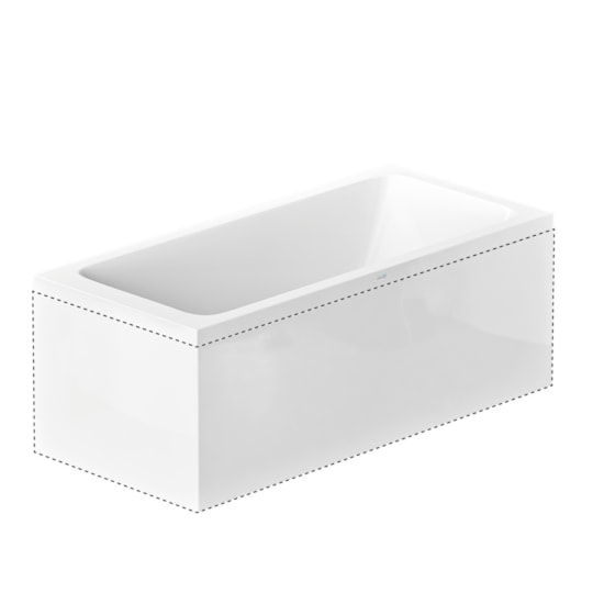 L-panel Saltholmen Norduritakryl, 180x80cm