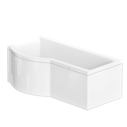 L-panel Solvik Norduritakryl, 170x90cm