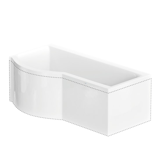 L-panel Solvik Norduritakryl, 170x90cm