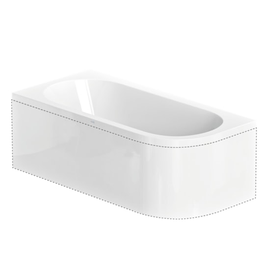 L-panel Torekov Norduritakryl, 170x80cm