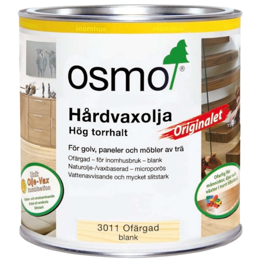 Hårdvaxolja Originalet 3011 Ofärgad, Blank, 0.375L