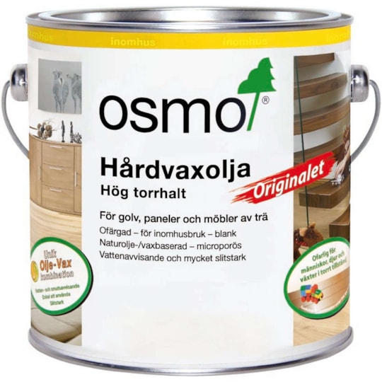 Hårdvaxolja Originalet 3032 Ofärgad, Sidenmatt, 2.5L