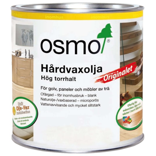 Hårdvaxolja Originalet 3062 Ofärgad, Matt, 0.375L