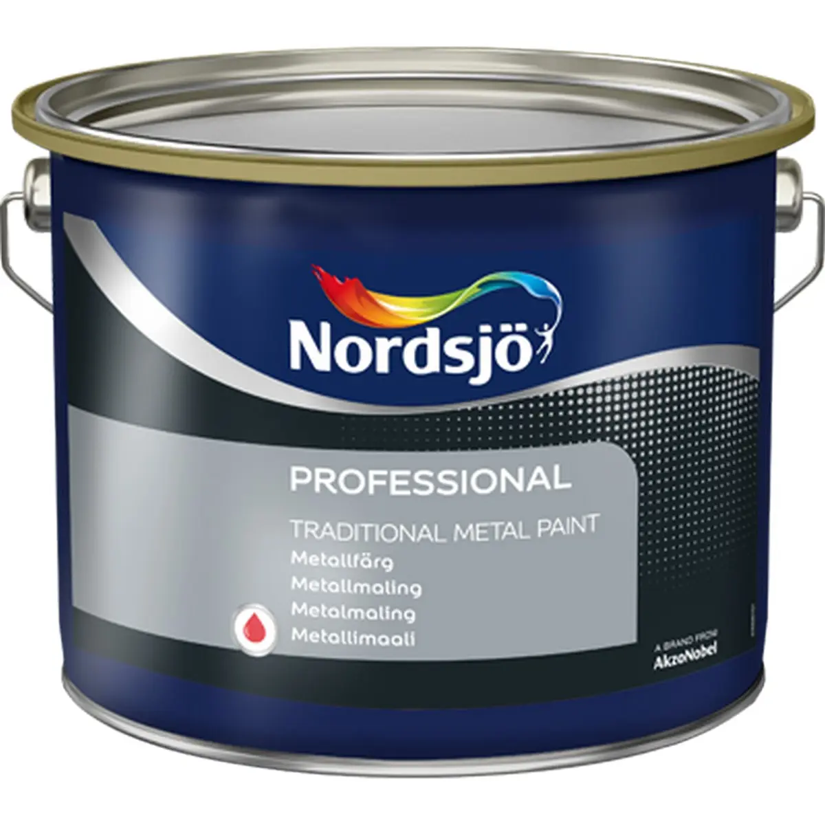 Metallfärg Professional Traditional Metal Paint Svart, 2.5L