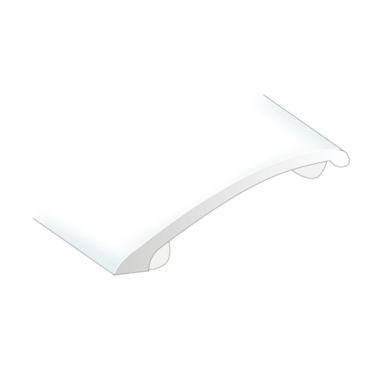 Nivålist Fix Aluminium, Vit, 2000x40x10mm