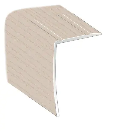 Trappnos Fix Fix Aluminium, Vit, 2000x32x50mm