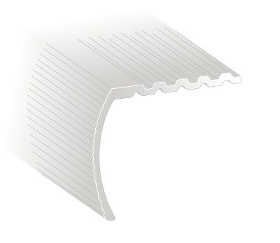 Trappnos Standard Aluminium, Silver, 1000x29x27mm