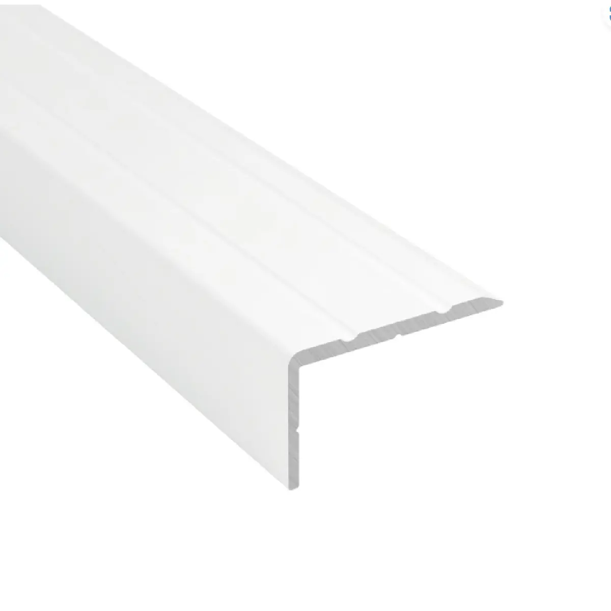 Trappnos Standard Aluminium, Vit, 1000x29x33mm
