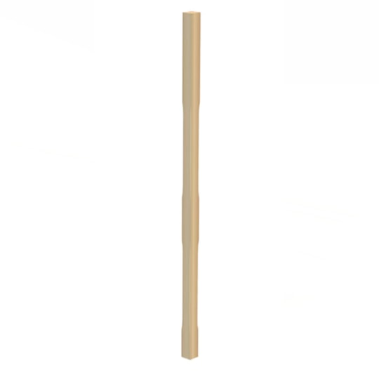 Ändstolpe Helsinki Lång Furu, Obehandlad, 2500mm