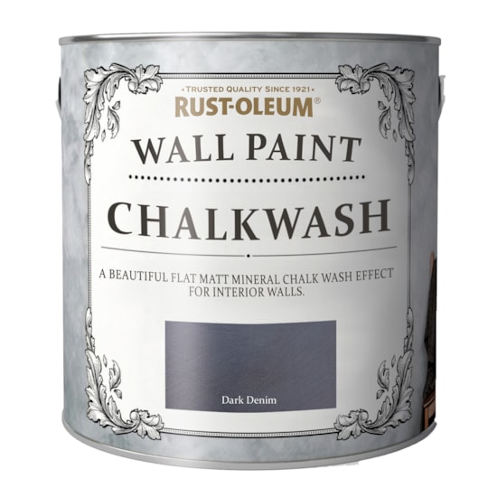 Väggfärg chalkwash dark denim