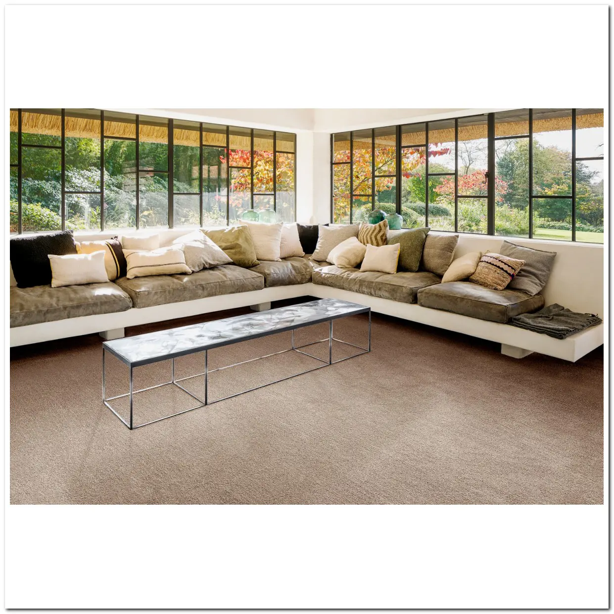 Heltäckningsmatta Sedna Ocean 34 500cm, Brun