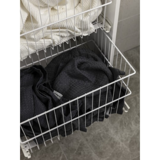 Tvättkorg 50x25cm Vit