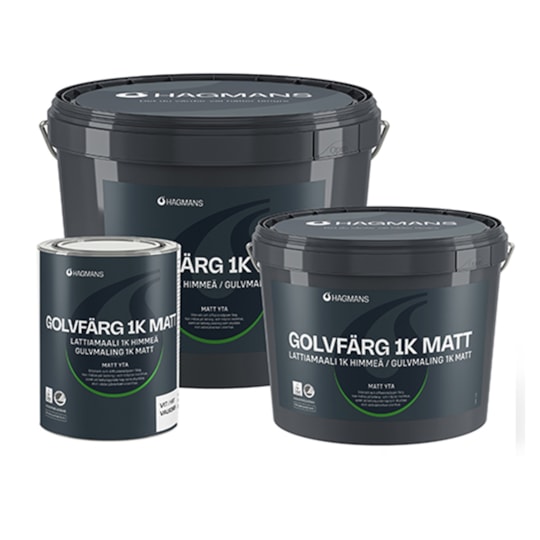 Golvfärg från Hagmans 1K Matt vit