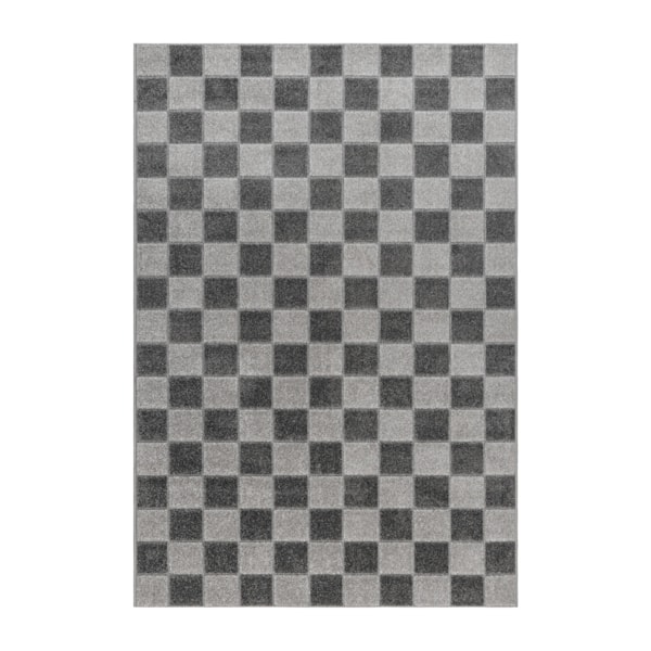 Vävd Matta Inne & Ute Havaii Chess Grafit