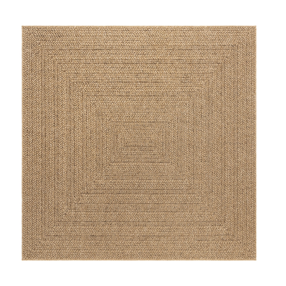 Vävd Matta Inne & Ute Natural Frame Kvadrat Beige