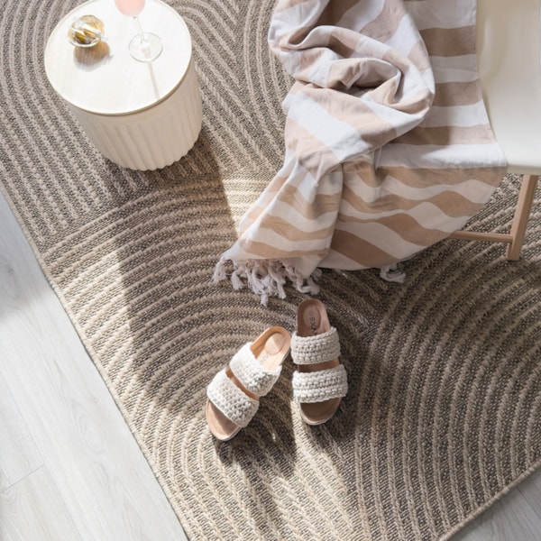 Vävd Matta Inne & Ute Natural Zen Beige