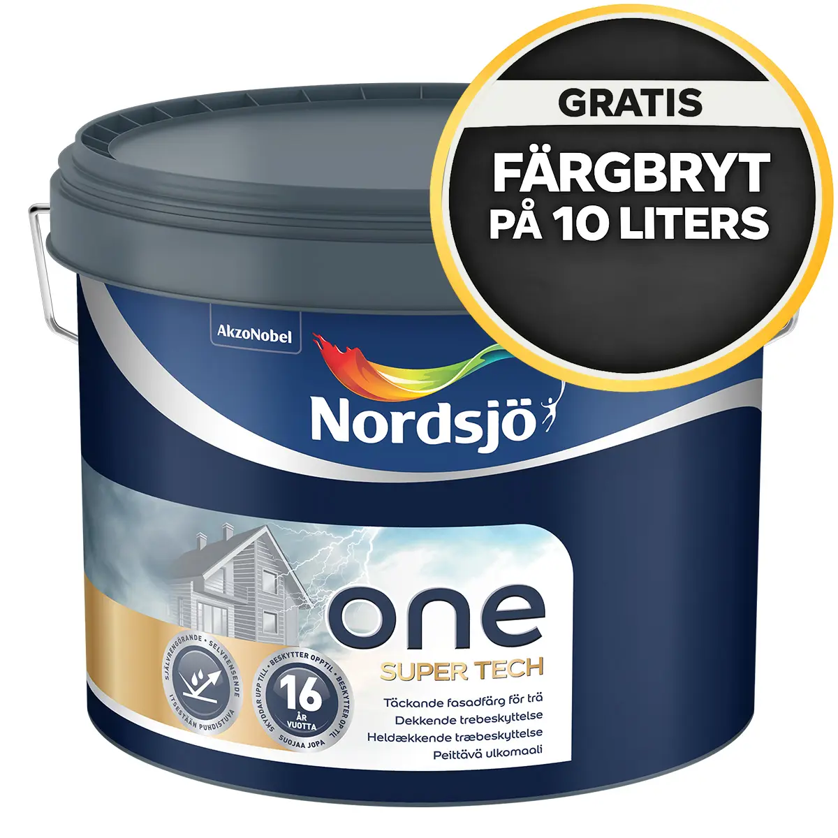 Träfasadfärg One Super Tech Valfri Kulör