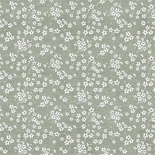 Vaxduk Miliflores Grön 140cm metervara