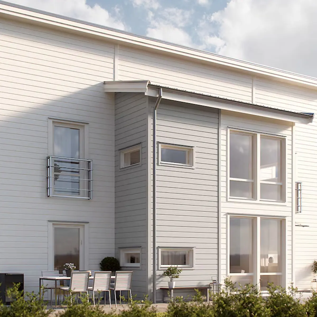 Blyertsgrå & Nordsjövit