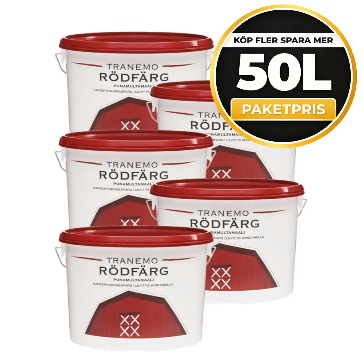 Flerpackspris på Tranemo rödfärg