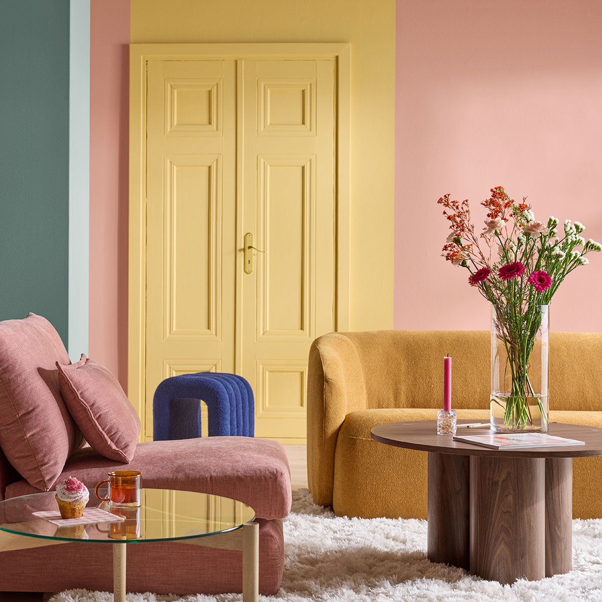 Kulöranpassning av färg på Stuvbutiken