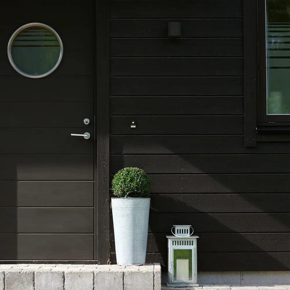 Kulörinspiration Svarta och bruna hus 