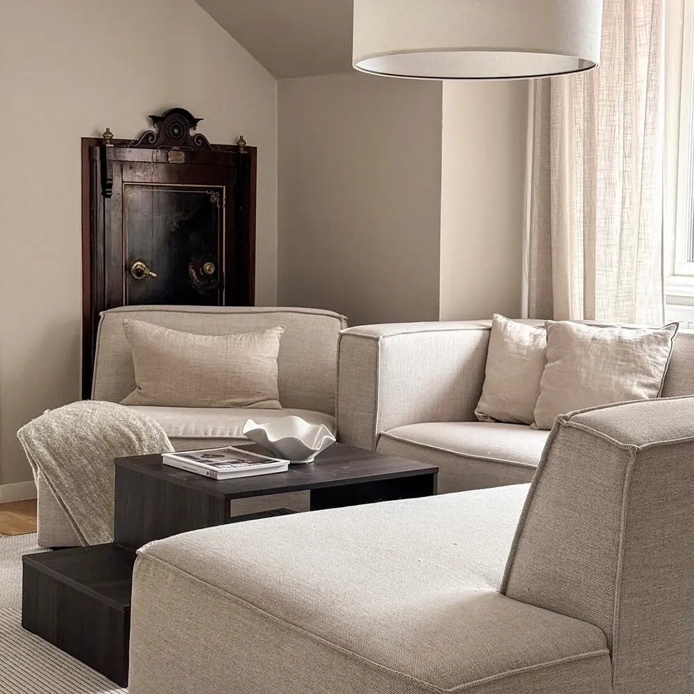 Vägg målad med Sandras Hem