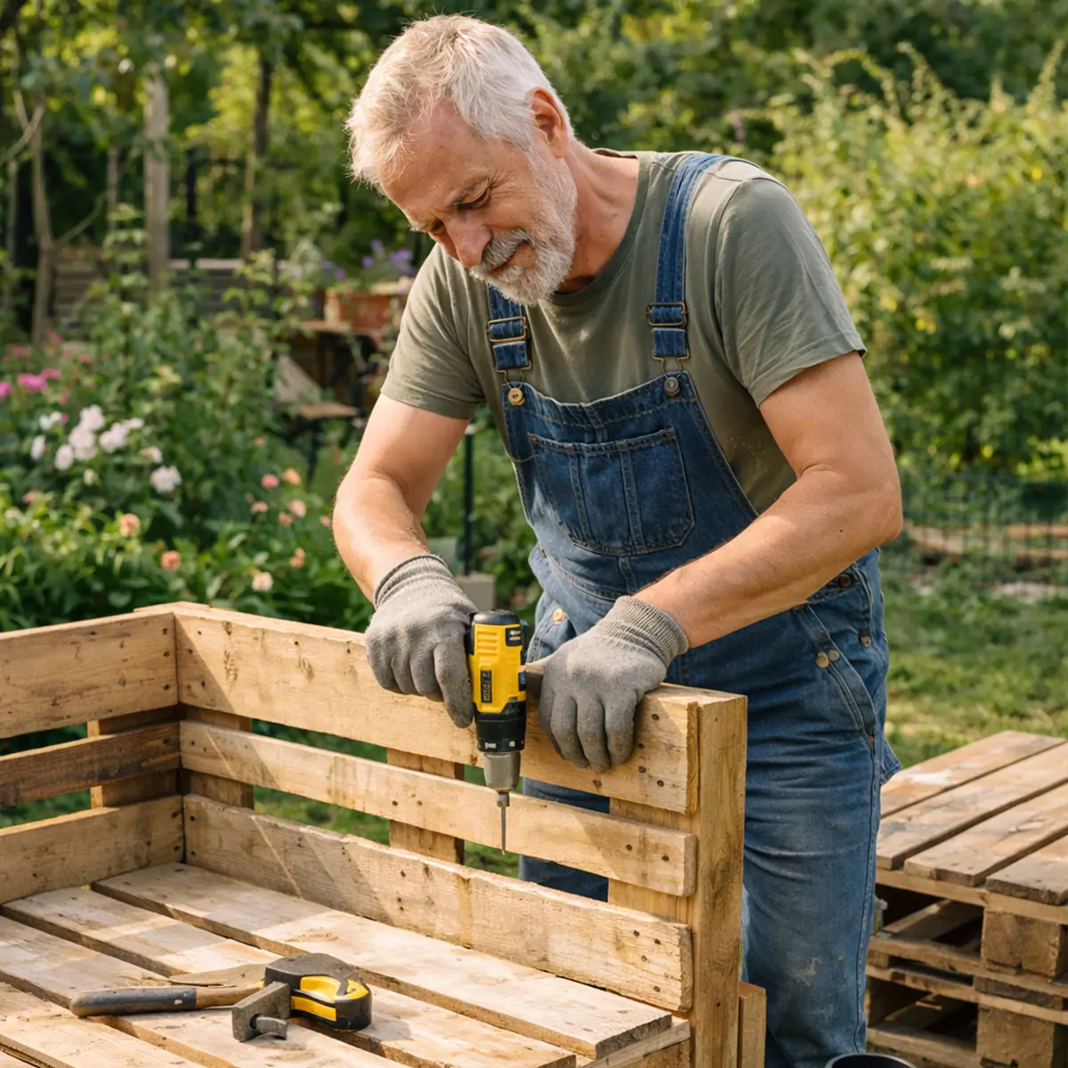 Bygg möbler av lastpallar till uteplatsen
