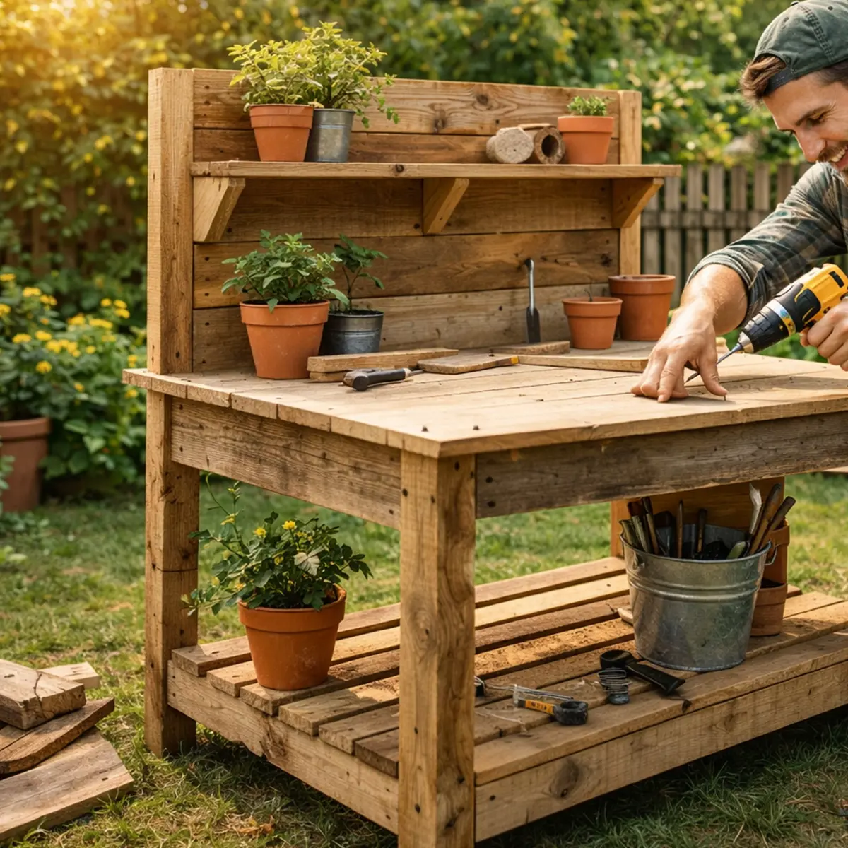 Bygg en planteringsbänk – Steg för steg