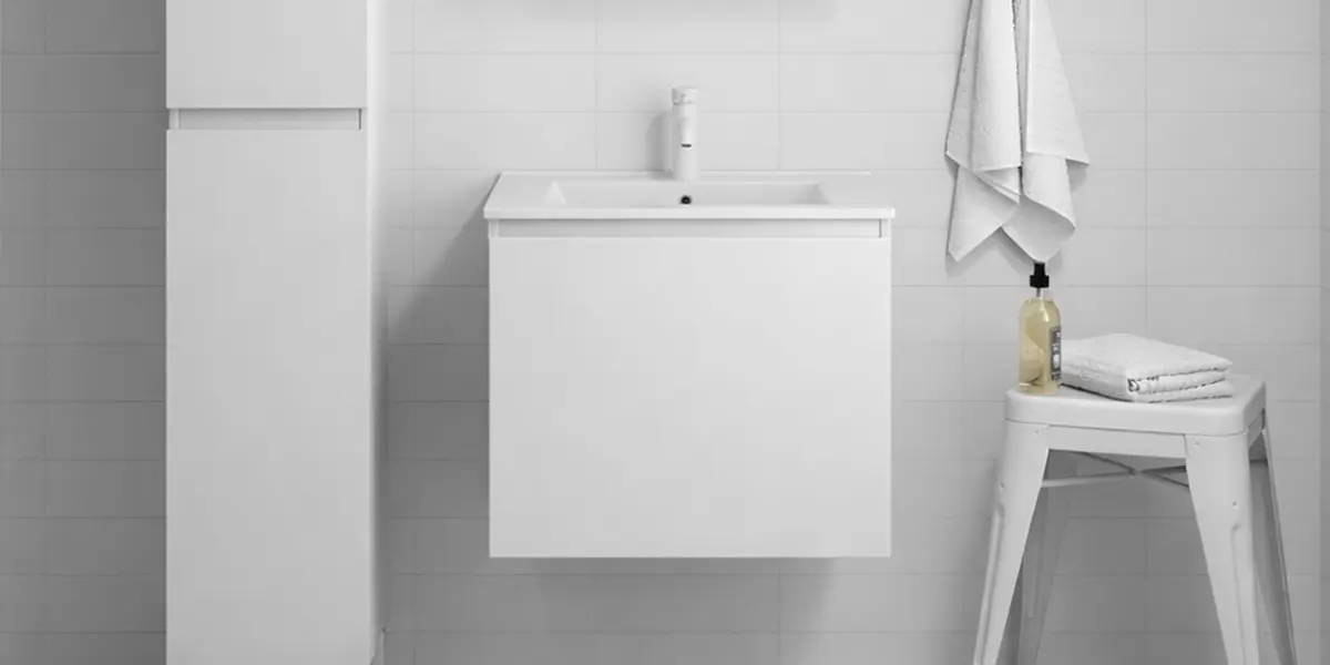 Smedsby badrumsmöbel vit 50 cm