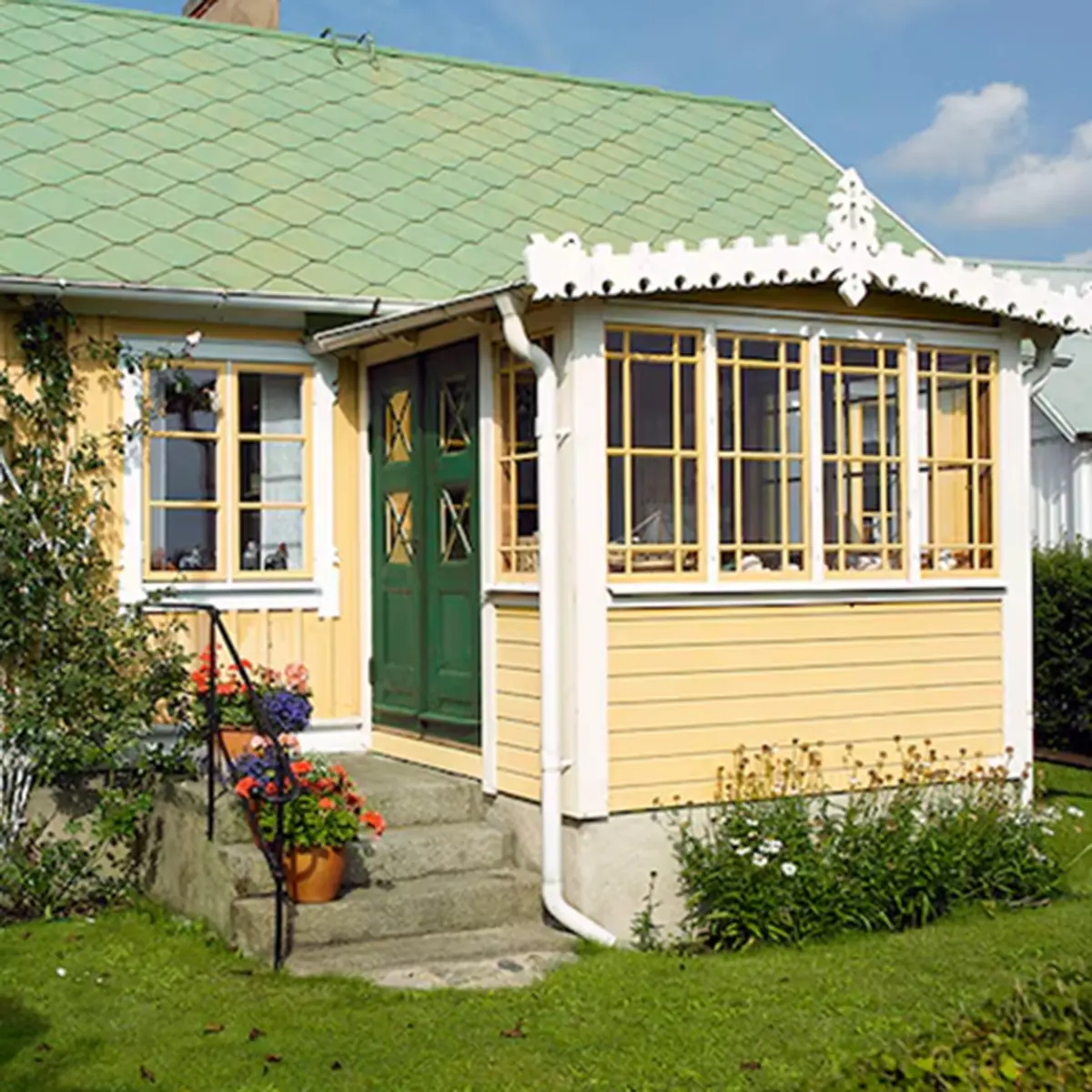 Trä Gul 3 och trä grön 5